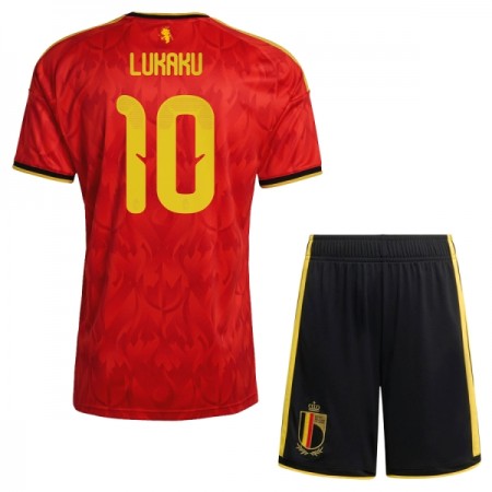 Camisola Bélgica Lukaku 10 Criança Equipamento Principal Mundial de 2026 Manga Curta