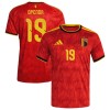 Camisola Bélgica Openda 19 Equipamento Principal Mundial de 2026 Manga Curta