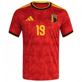 Camisola Bélgica Openda 19 Equipamento Principal Mundial de 2026 Manga Curta
