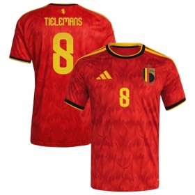 Camisola Bélgica Tielemans 8 Equipamento Principal Mundial de 2026 Manga Curta