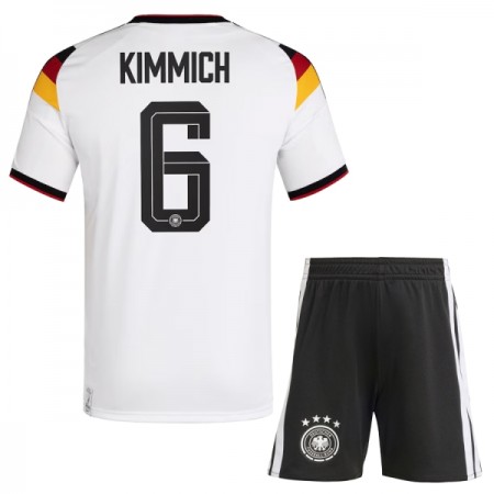 Camisola Alemanha Kimmich 6 Criança Equipamento Principal Mundial de 2026 Manga Curta