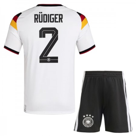 Camisola Alemanha Rudiger 2 Criança Equipamento Principal Mundial de 2026 Manga Curta