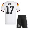 Camisola Alemanha Wirtz 17 Criança Equipamento Principal Mundial de 2026 Manga Curta
