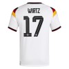 Camisola Alemanha Wirtz 17 Equipamento Principal Mundial de 2026 Manga Curta