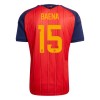 Camisola Espanha Baena 15 Equipamento Principal Mundial de 2026 Manga Curta