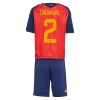Camisola Espanha Carvajal 2 Criança Equipamento Principal Mundial de 2026 Manga Curta