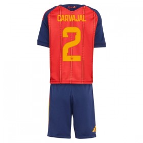 Camisola Espanha Carvajal 2 Criança Equipamento Principal Mundial de 2026 Manga Curta