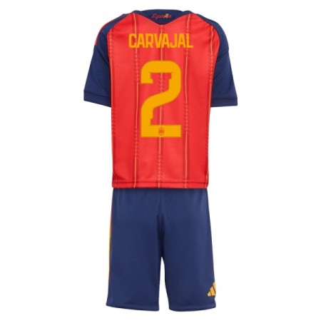 Camisola Espanha Carvajal 2 Criança Equipamento Principal Mundial de 2026 Manga Curta