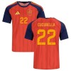 Camisola Espanha Cucurella 22 Equipamento Principal Mundial de 2026 Manga Curta