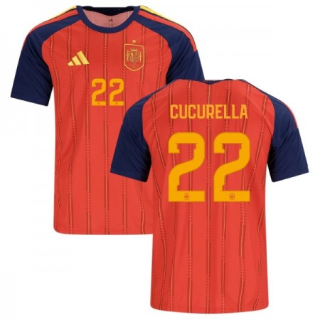 Camisola Espanha Cucurella 22 Equipamento Principal Mundial de 2026 Manga Curta