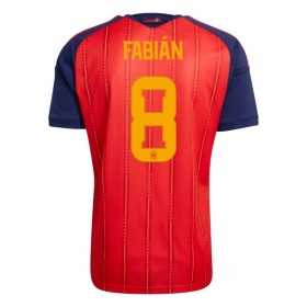 Camisola Espanha Fabian 8 Equipamento Principal Mundial de 2026 Manga Curta