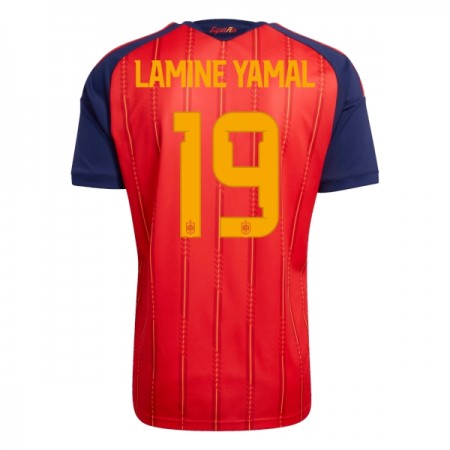 Camisola Espanha Lamine Yamal 19 Equipamento Principal Mundial de 2026 Manga Curta