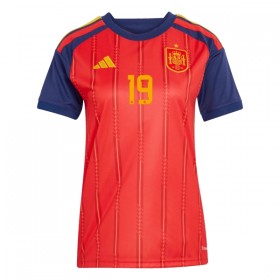 Camisola Espanha Lamine Yamal 19 Mulher Equipamento Principal Mundial de 2026 Manga Curta