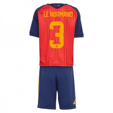 Camisola Espanha Le Normand 3 Criança Equipamento Principal Mundial de 2026 Manga Curta