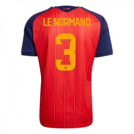 Camisola Espanha Le Normand 3 Equipamento Principal Mundial de 2026 Manga Curta