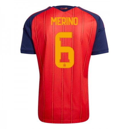Camisola Espanha Merino 6 Equipamento Principal Mundial de 2026 Manga Curta