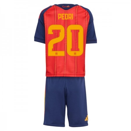 Camisola Espanha Pedri 20 Criança Equipamento Principal Mundial de 2026 Manga Curta