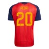 Camisola Espanha Pedri 20 Equipamento Principal Mundial de 2026 Manga Curta