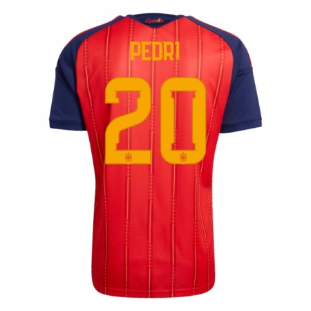 Camisola Espanha Pedri 20 Equipamento Principal Mundial de 2026 Manga Curta