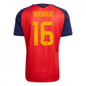 Camisola Espanha Rodrigo 16 Equipamento Principal Mundial de 2026 Manga Curta