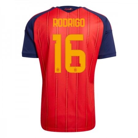 Camisola Espanha Rodrigo 16 Equipamento Principal Mundial de 2026 Manga Curta
