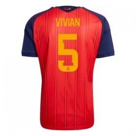 Camisola Espanha Vivian 5 Equipamento Principal Mundial de 2026 Manga Curta
