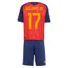 Camisola Espanha Williams JR 17 Criança Equipamento Principal Mundial de 2026 Manga Curta