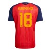 Camisola Espanha ZUBIMENDI 18 Equipamento Principal Mundial de 2026 Manga Curta