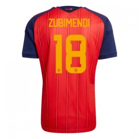 Camisola Espanha ZUBIMENDI 18 Equipamento Principal Mundial de 2026 Manga Curta