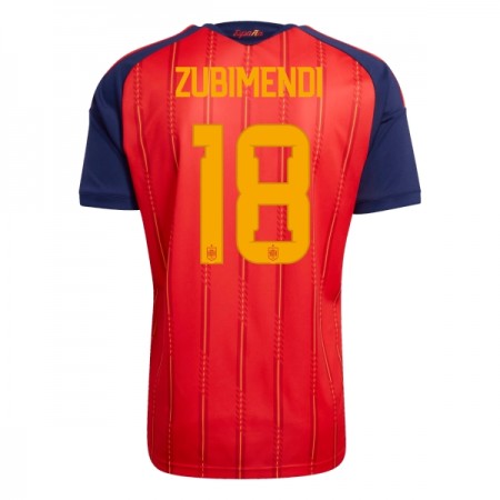 Camisola Espanha ZUBIMENDI 18 Equipamento Principal Mundial de 2026 Manga Curta