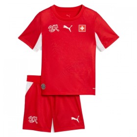 Camisola Suíça Criança Equipamento Principal Mundial de 2026 Manga Curta