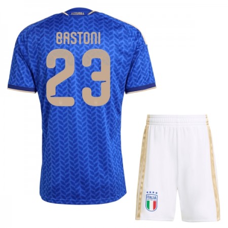 Camisola Itália Bastoni 23 Criança Equipamento Principal Mundial de 2026 Manga Curta