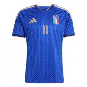 Camisola Itália Raspadori 11 Criança Equipamento Principal Mundial de 2026 Manga Curta