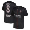 Camisola Paris Saint-Germain Fabian 8 Jordan Equipamento Quarto 2025-26 Manga Curta