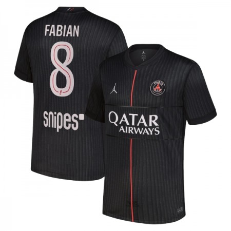 Camisola Paris Saint-Germain Fabian 8 Jordan Equipamento Quarto 2025-26 Manga Curta