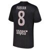 Camisola Paris Saint-Germain Fabian 8 Jordan Equipamento Quarto 2025-26 Manga Curta