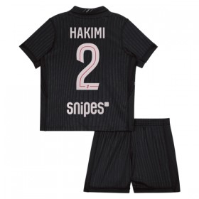 Camisola Paris Saint-Germain Hakimi 2 Jordan Criança Equipamento Quarto 2025-26 Manga Curta