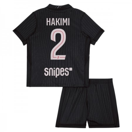 Camisola Paris Saint-Germain Hakimi 2 Jordan Criança Equipamento Quarto 2025-26 Manga Curta