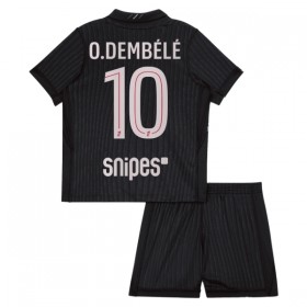 Camisola Paris Saint-Germain O. Dembele 10 Jordan Criança Equipamento Quarto 2025-26 Manga Curta
