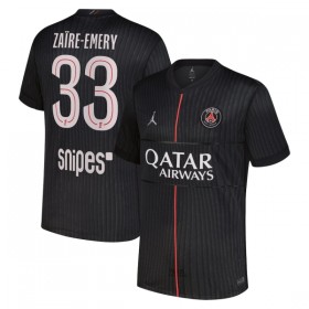 Camisola Paris Saint-Germain Zaire-Emery 33 Jordan Equipamento Quarto 2025-26 Manga Curta