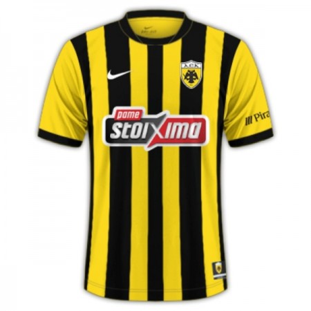 Camisola AEK Athens Equipamento Principal 2025-26 Manga Curta Camisola AEK Athens Equipamento Principal 2025-26 Manga Curta