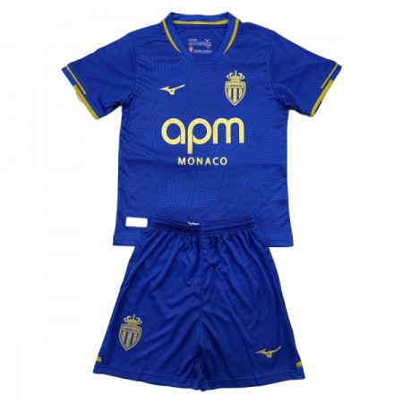 Camisola AS Monaco Criança Equipamento Alternativa 2025-26 Manga Curta