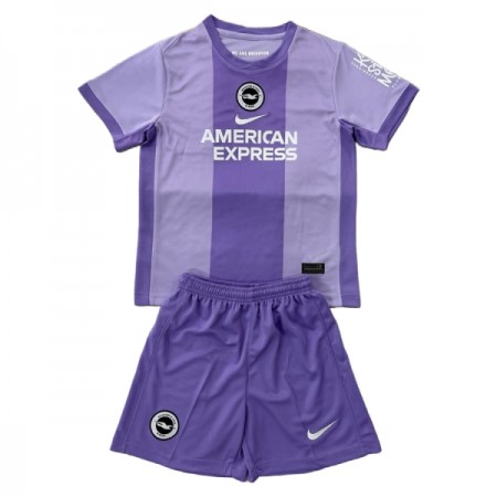 Camisola Brighton Hove Albion Criança Equipamento Alternativa 2025-26 Manga Curta Camisola Brighton Hove Albion Criança Equipamento Alternativa 2025-26 Manga Curta
