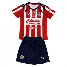 Camisola Club Deportivo Guadalajara Criança Equipamento Principal 2025-26 Manga Curta