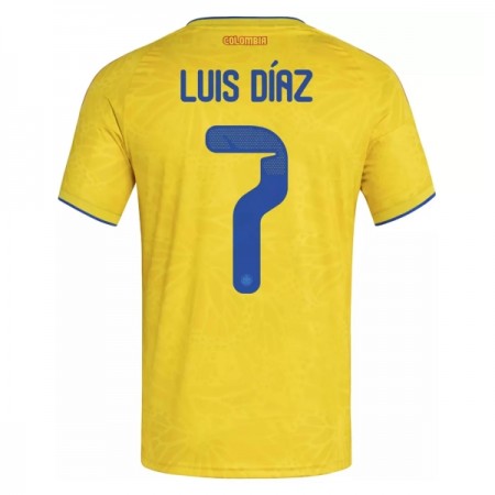 Camisola Colômbia Luis Diaz 7 Equipamento Principal Mundial de 2026 Manga Curta
