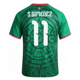 Camisola México S.Gimenez 11 Equipamento Principal Mundial de 2026 Manga Curta