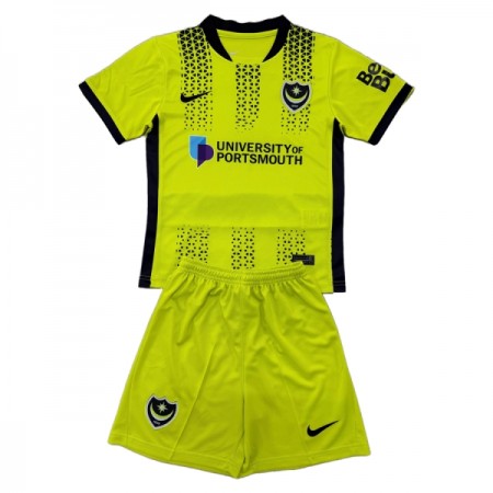 Camisola Portsmouth Criança Equipamento 3ª 2025-26 Manga Curta Camisola Portsmouth Criança Equipamento 3ª 2025-26 Manga Curta