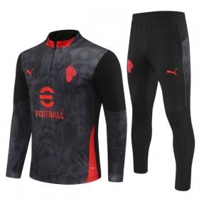 AC Milan Sweat de Treino 2025-26 Quarter-Zip Preta