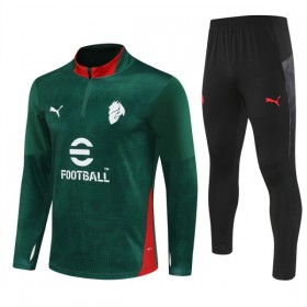 AC Milan Sweat de Treino 2025-26 Quarter-Zip Verde