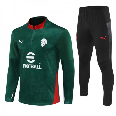 AC Milan Sweat de Treino 2025-26 Quarter-Zip Verde
